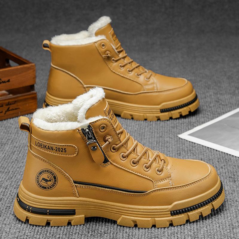 2025 Winter New Men s Snow Boots Thickened Cotton-Lined Versatile Trendy Style Outdoor Wear with Street Vibe 39 2773₽