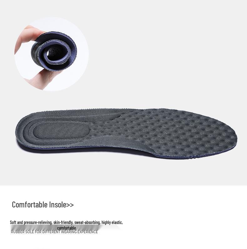 Men's Trendy Korean Style Breathable Dad Shoes with Vulcanized Thick Sole and Hidden Heel for All Seasons