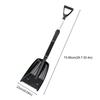 D-Shaped Handle Snow Pusher Shovel Ergonomic Scoop Winter Snow Removal Cleaning Shovel for Driveway Sidewalk Deck Patio Yard