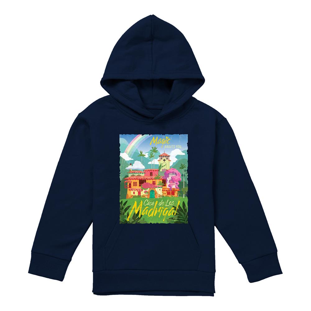 Encanto Childrens/Kids Magic Awaits You...Casa De Los Madrigal Poster Hoodie