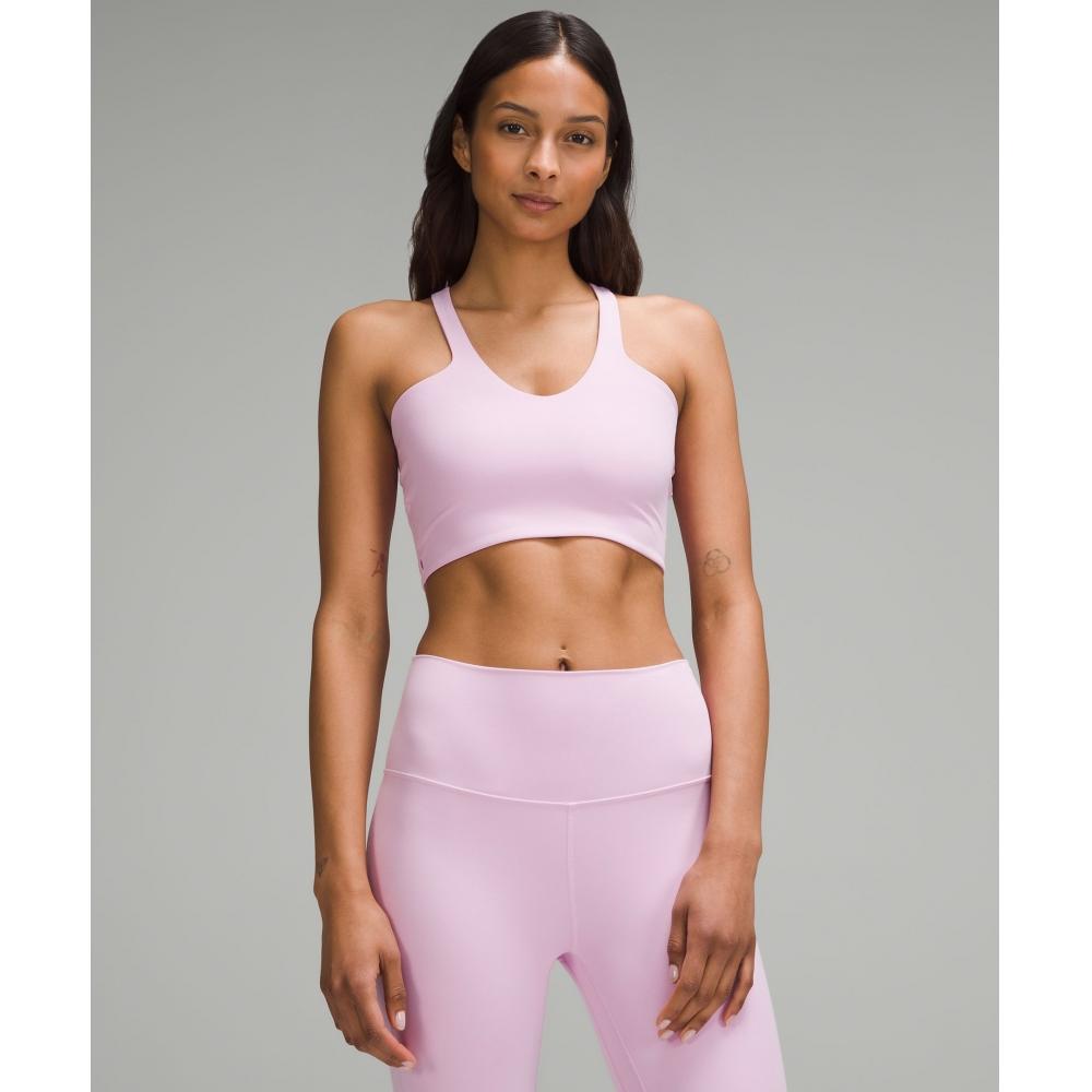 

Lululemon Bend This V And RACer BrA Light Support A C Cups VitApink XXS/XS