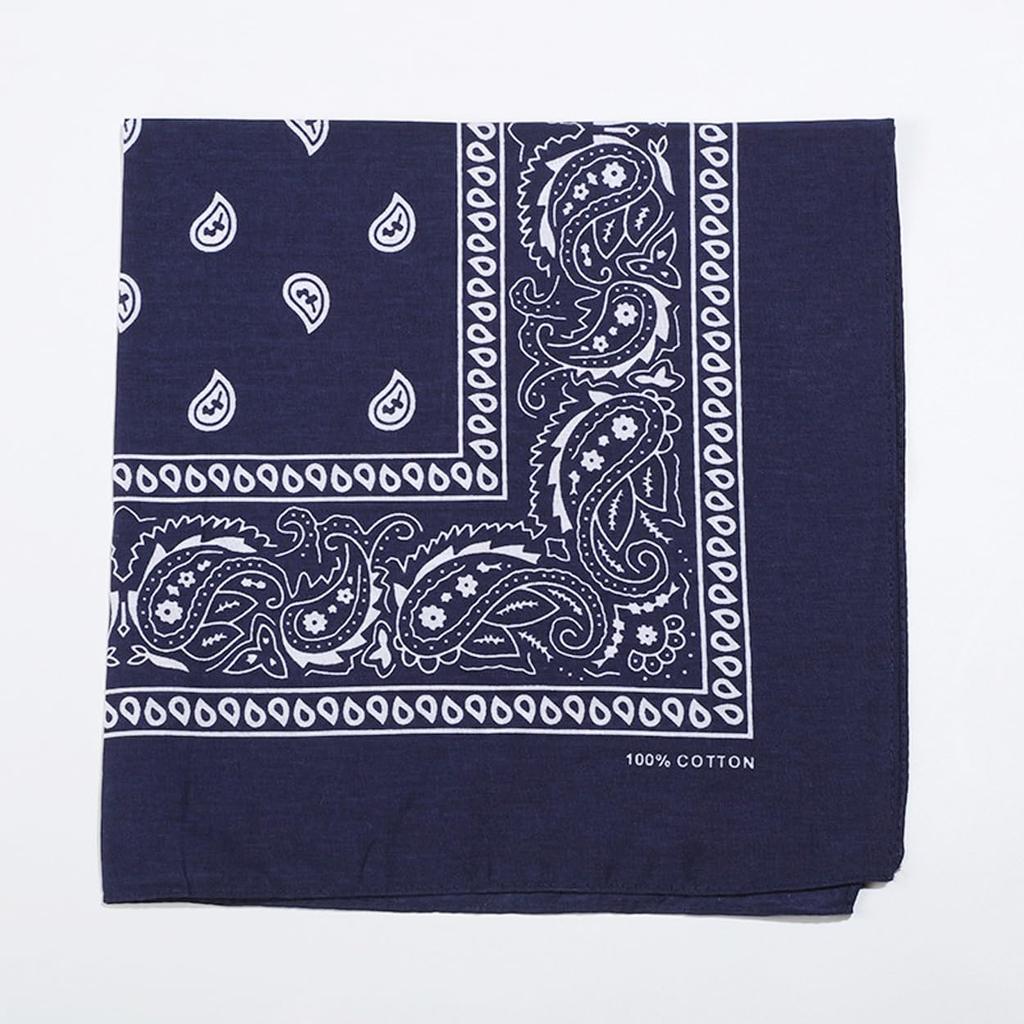 kakatrend Bandana Paisley Cotton 100% Adult Navy Unisex 55cm x 55cm