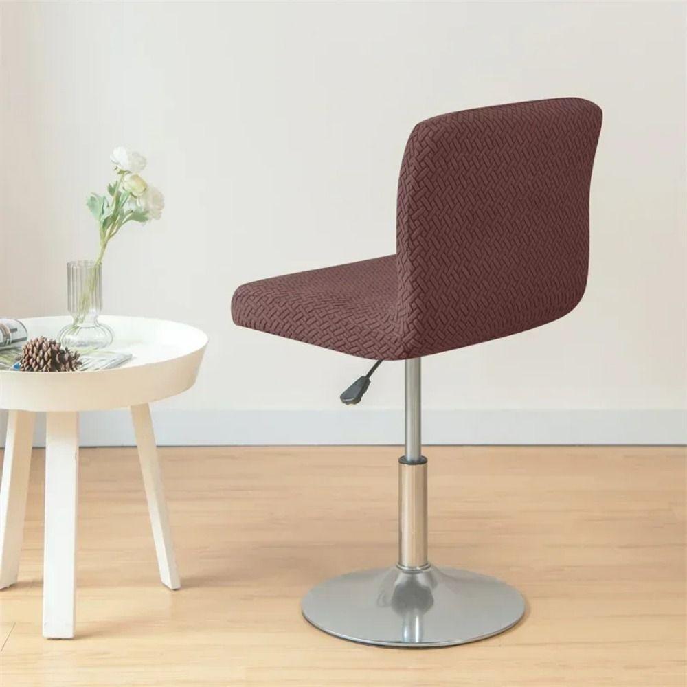 Soft Curved Chair Cover Stretchable Dining Chair Cover Universal Restaurant Stool Cover Home Decor