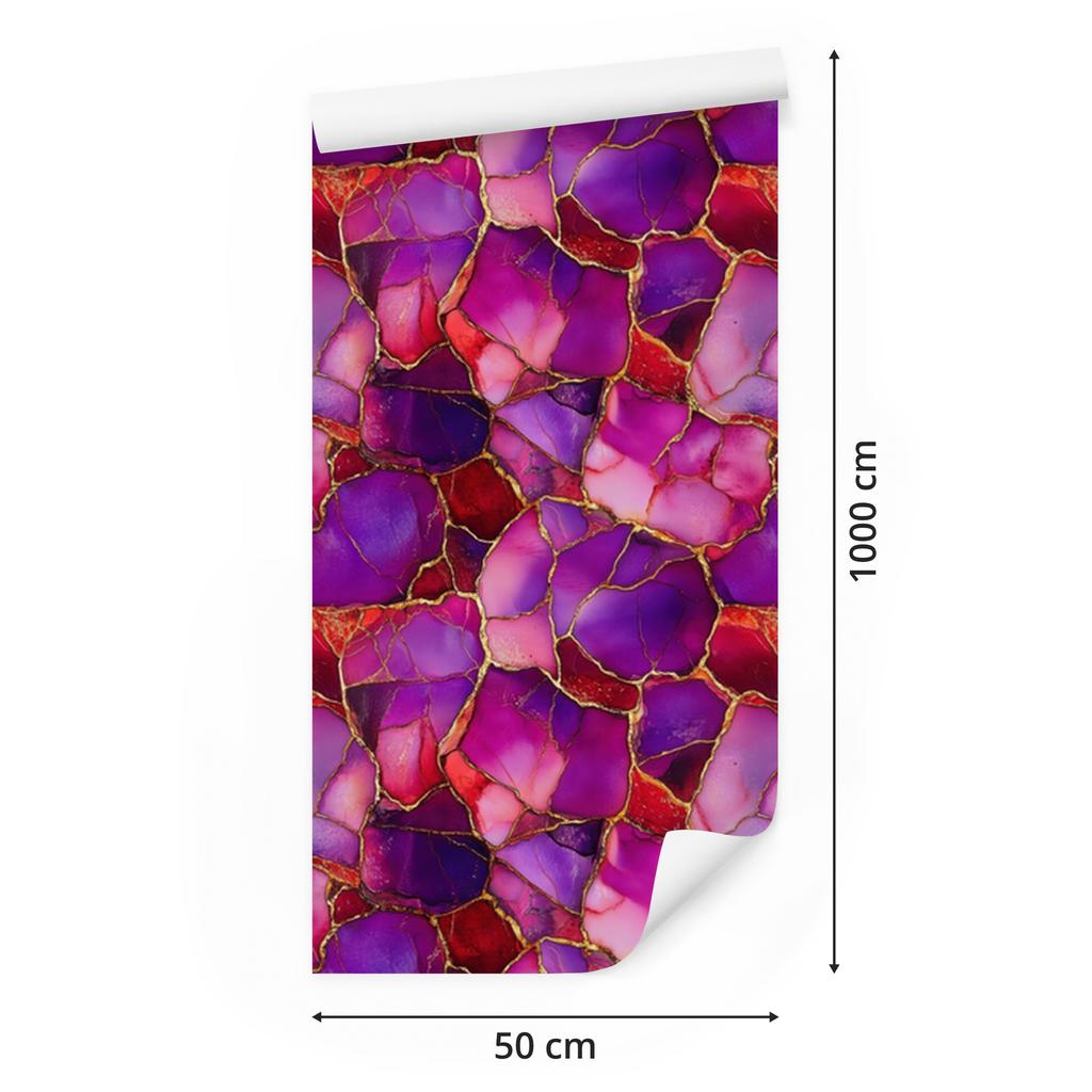 Ink wallpaper violet, purple, red and pink 50x1000