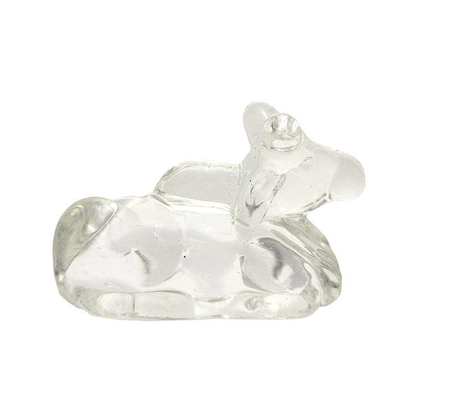 

TreegoArt Clear Crystal Statue Nandi Idol Small Sculpture Figurine Showpiece Item for Home Decor - Pack of 1 чистий