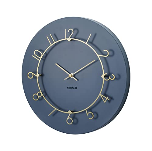 

Interform Luu Wall Clock CL-4317NV Navy Gold Sweep Movement