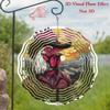 10 Inch Sunset Rooster Metal Wind Spinner with 360 Rotating Hook Vibrant Outdoor Garden Decor for Patio Yard Gift