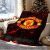Football United F.C Pattern Blanket for Home Decoration, Bed, Sofa, Car Travel, Camping, Suitable for All Seasons, Birthday Christmas Gift