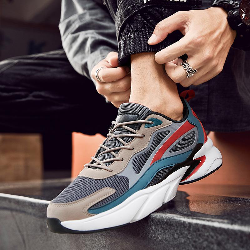 Men's Casual Shoes Shock Comfort Outdoor High Quality Increase Thick Sole Exclusive Pop Daddy Shoes Sneakers