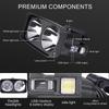 36W High-Power Strong Lumens Searchlight Type-C Rechargeable LED Spot Light 10 Modes Super Bright Outdoor Waterproof Dual Light Source P50 Flashlight