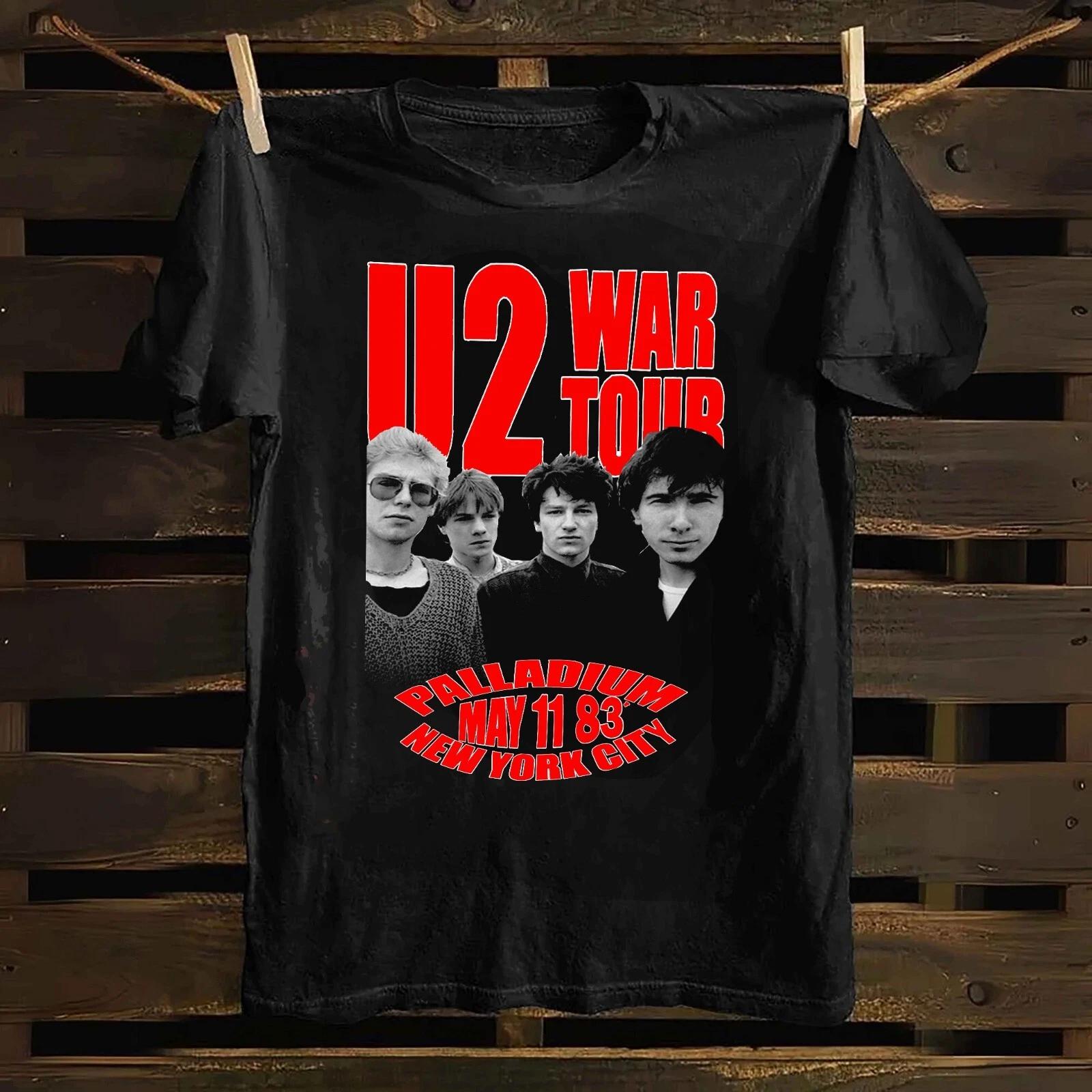 U2 1983 War Tour Palladium NYC Concert Cotton T -Shirt XL M