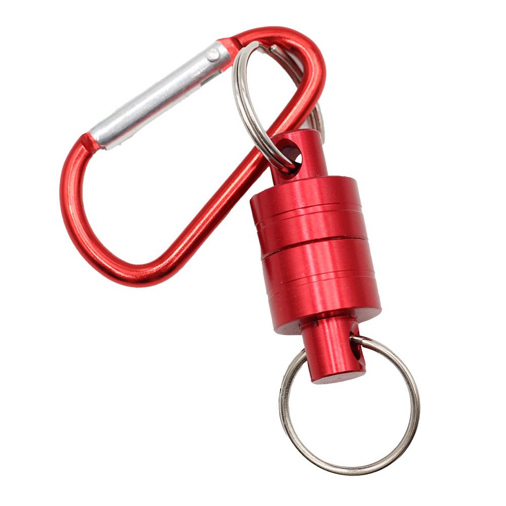 1PC Portable Red Key Magnetic Buckle Outdoor Fishing and Mountaineering Magnetic Buckle Tool Accessories