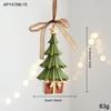 Resin Santa Rocking Horse Animal Christmas Ornaments Shaped Hanging Pendants for Tree Holiday Decor