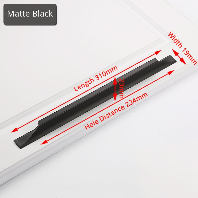 KAK American Style Black Cabinet Handles Gold Solid Aluminum Alloy Kitchen Cupboard Pulls Drawer Knobs Furniture Handle Hardware