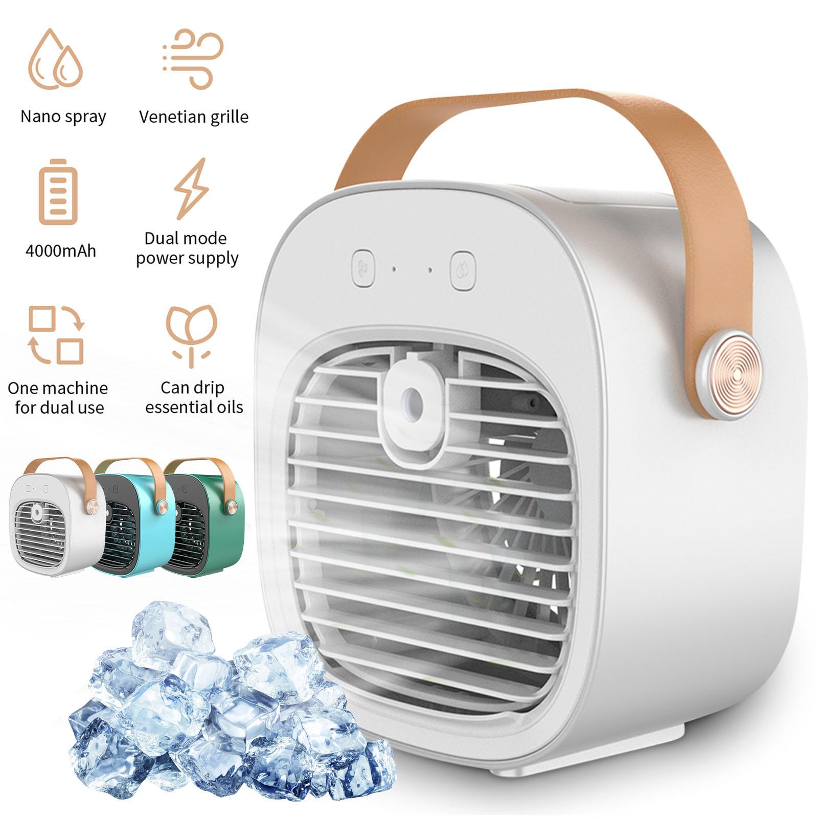 

Персональний очищувач повітря USB-кондиціонер зволожувач повітря Вентилятор USB-міні-портативний повітряний охолоджувач Оновлений звук One Size синій