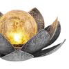 Solar Powered Lotus Light Automatic On/Off IP55 Waterproof Wireless Design Solar Garden Lamp Lawn Patio Outdoor Decoration