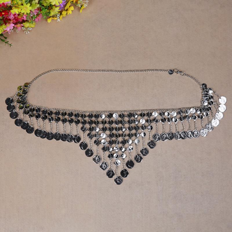 Triangle Belly Dance Waist Chain Belly Dance Belt Waist Chain Waist Decoration Oriental Dance Waist Chain Metal Waist Chain