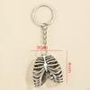 Skull Charm Pendant Ribcage Keyring for Festival Valentine's Day Anniversary