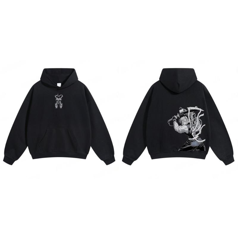 Demon Slayer: Kimetsu no Yaiba Men Hoodie Sweatshirt Tengen Uzui Anime Spring Autumn Boy Long-sleeved Parent-child Outfit