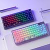 SUEHIODHY Hot Swappable Mechanical Keyboard Wireless Backlit RGB Clear K60 Keyboard Cherry Profile Transparent Keyboard Keycaps with VIA Programmable