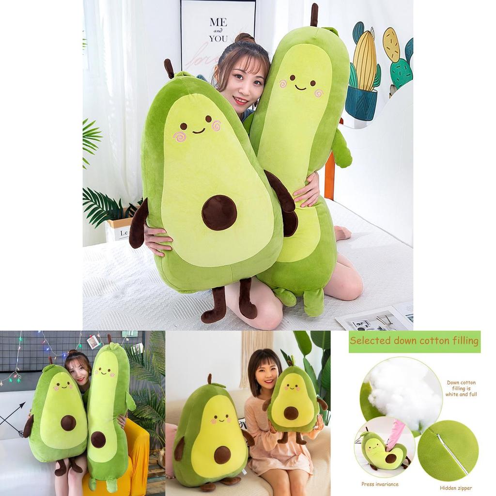 Langes Plüsch-Avocado-Kissen Perfektes Weihnachtsgeschenk für Mädchen Jungen