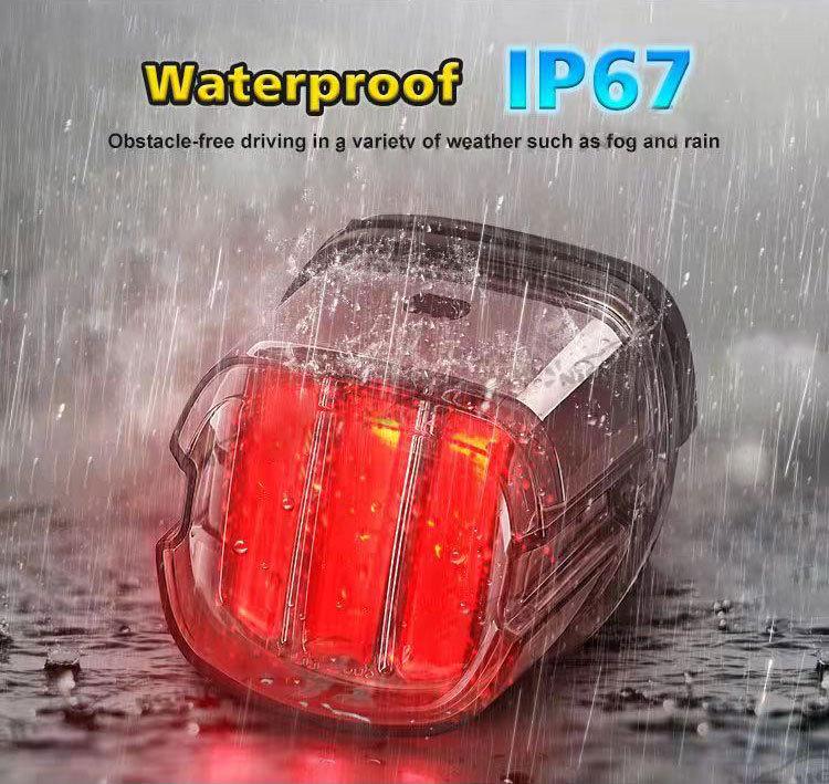 Harley Motorcycle LED Eagle Claw Taillight with Turn Signal and High-Mount Brake Light