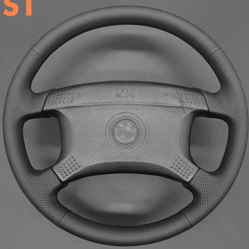 Hand Stitched Non-slip Car Steering Wheel Cover for BMW E34 E32 525i 530i 535i 540i 740i 750i 328i Convertible 1982-1997