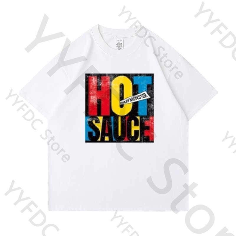 BABYMONSTER Hot Sauce T-Shirt Kpop Mode Buchstabendruck Babymonster Fans T-Shirt Damen Unisex Sommer Baumwolle Kurzarm T-Shirts
