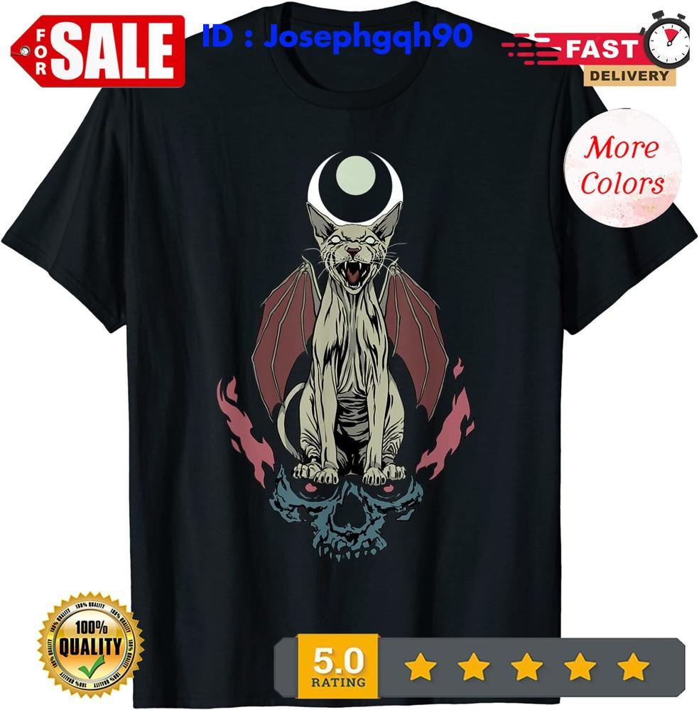 

NEW LIMITED Sphynx Cat Skull Design Great Gift Idea Premium Tee T-Shirt. S