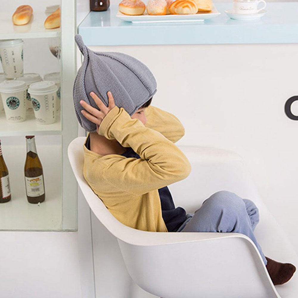 Funny Warm Winter Beanie Knitted Wool Windmill Caps Twisted Flower Pointed Hats