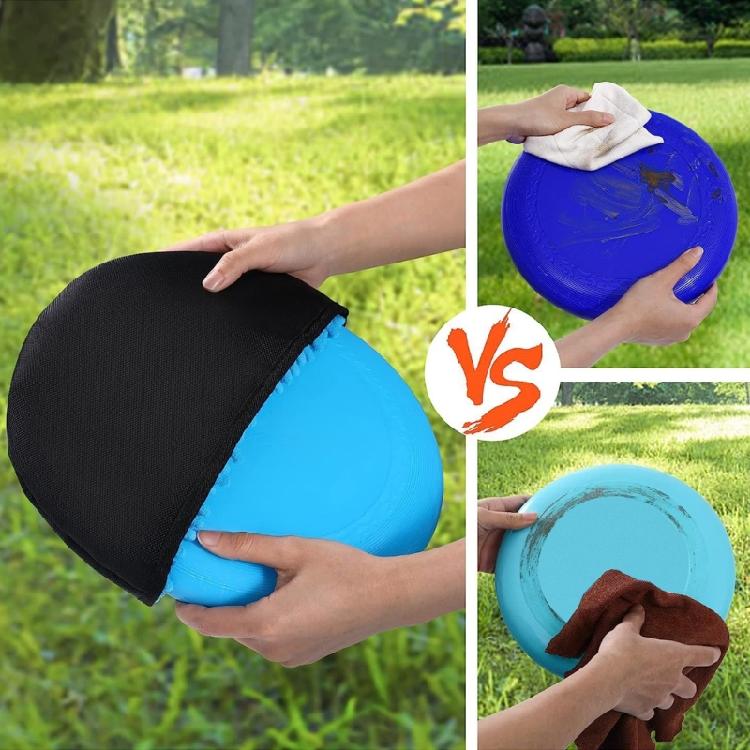 Disc Golf Cleaning Towel Case Cover with Metal Clip Flying Disc Cleaning Tools