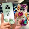 For Realme 14 Pro Plus Case RMX5051 Beautiful Flowers Painted Cover Soft Silicone Case For Realme 14 Pro Realme14 Pro+ 5G Fundas