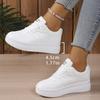 Large Size Small White Shoes Female 2025 Spring and Autumn New Thick Bottom Ladies Casual Sneakers