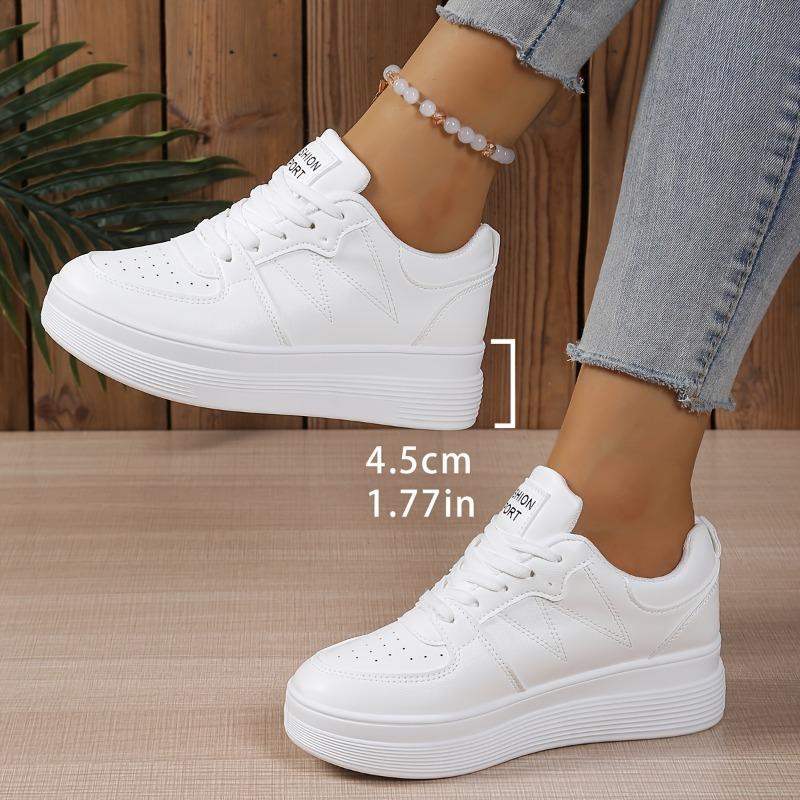 Large Size Small White Shoes Female 2025 Spring and Autumn New Thick Bottom Ladies Casual Sneakers