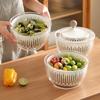 Lettuce Washer & Dryer Salad Spinner for Leafy Vegetables Kitchen Greens Drainer Strainer Crisper Tool Kitchen Accessories