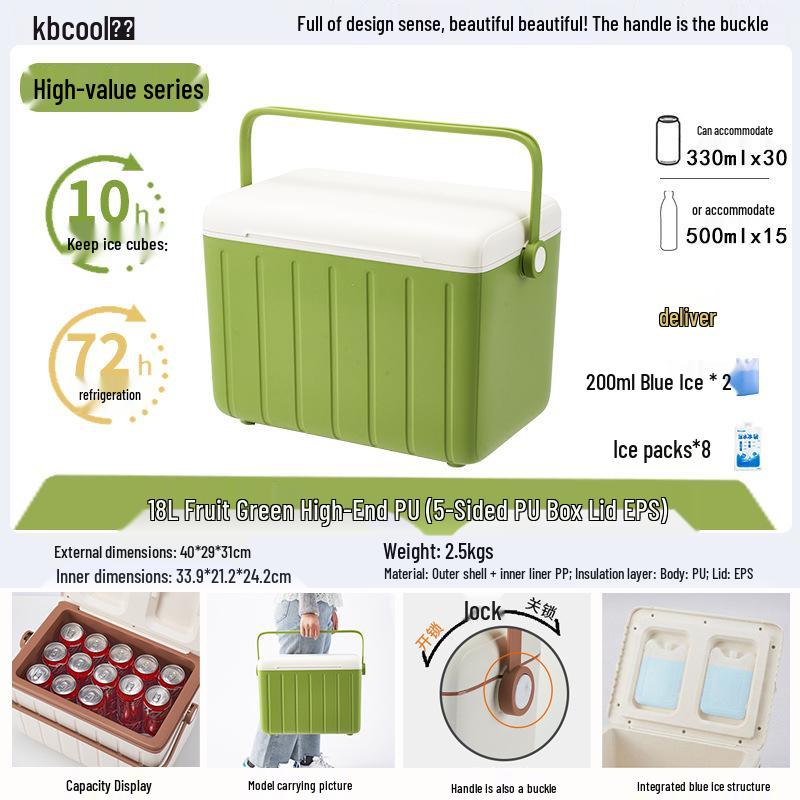 Kebao KBCool Insulated Ice Box Cooler for Camping, Ice Cream, Breast Milk & Fishing