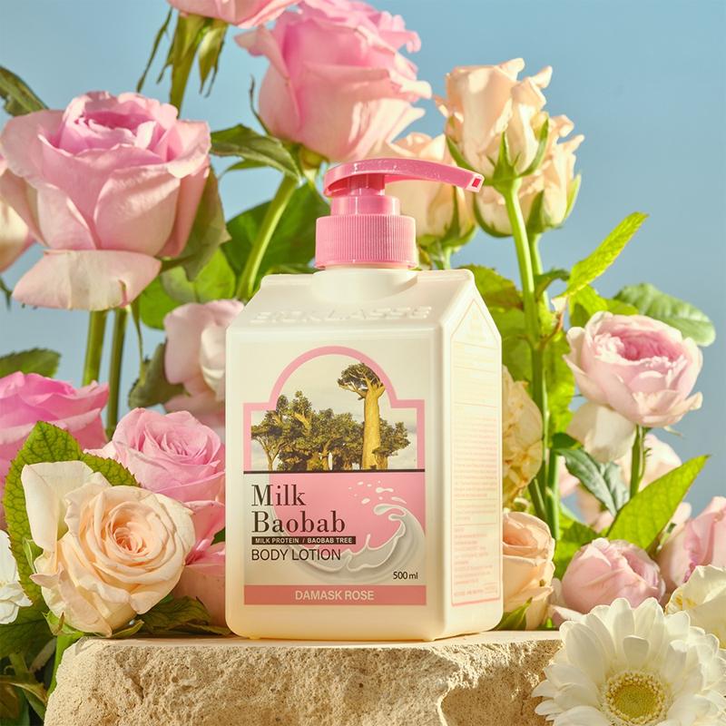 Milk Baobab Original Körperlotion Damaszener Rose 500ml