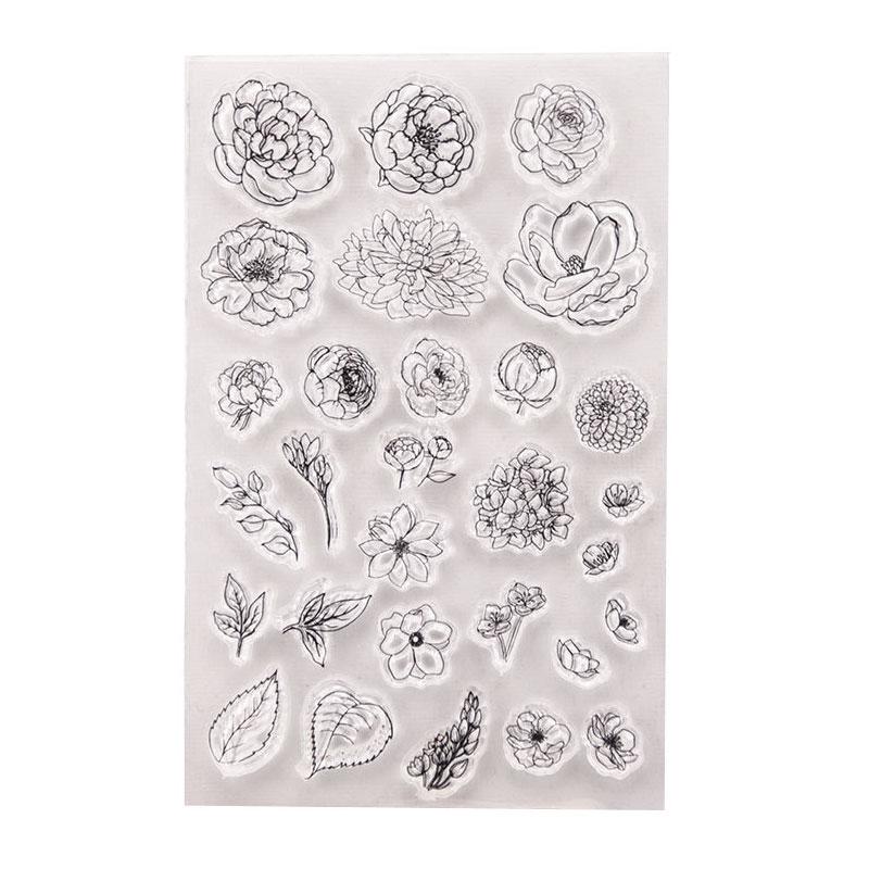 For Fun Retro Transparent Silicone Stamps Seal Ledger Stamp for Scrapbooking DIY Decor Rubber Stamp Card Making Craft Supplies