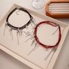 Hip Hop Style Neck Chain Vintage Cross Tassel Multi-Layer Crystal Necklace Heavy Industry Personality Clavicle Chain