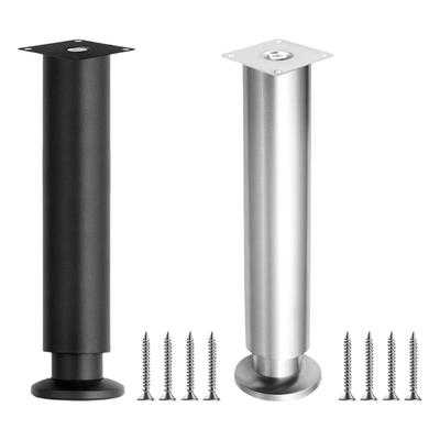 25-26cm Adjustable Telescopic Cabinet Leg Furniture Suport Feet Metal Round Support Foot Kitchen Cabinet Legs Hardware