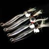 5 Stück Harte Angelköder Spinner 5g 13g Set mit befiederten Drillingshaken für Barsch Hecht Salzwasser Süßwasser Helles Blinken Vibration 260319