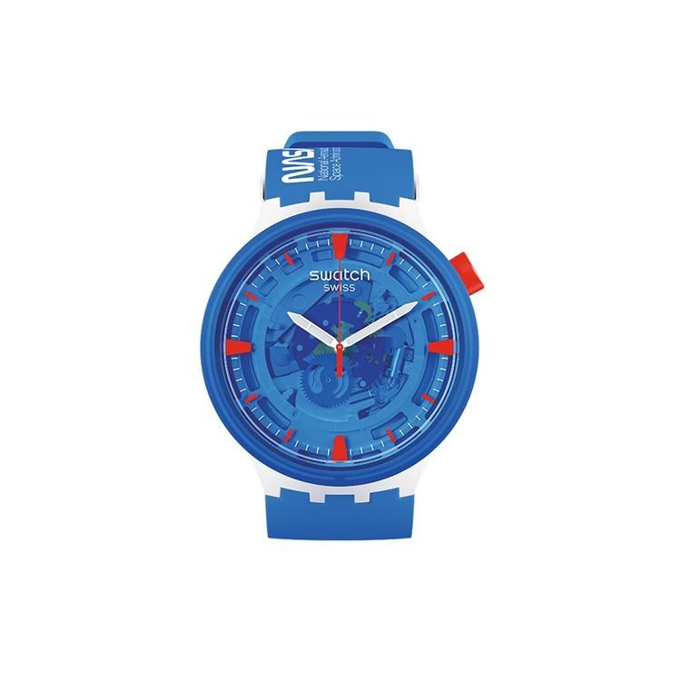 SWATCH Унисекс 47мм Синие Часы SB03Z100 SB03Z100 Blue