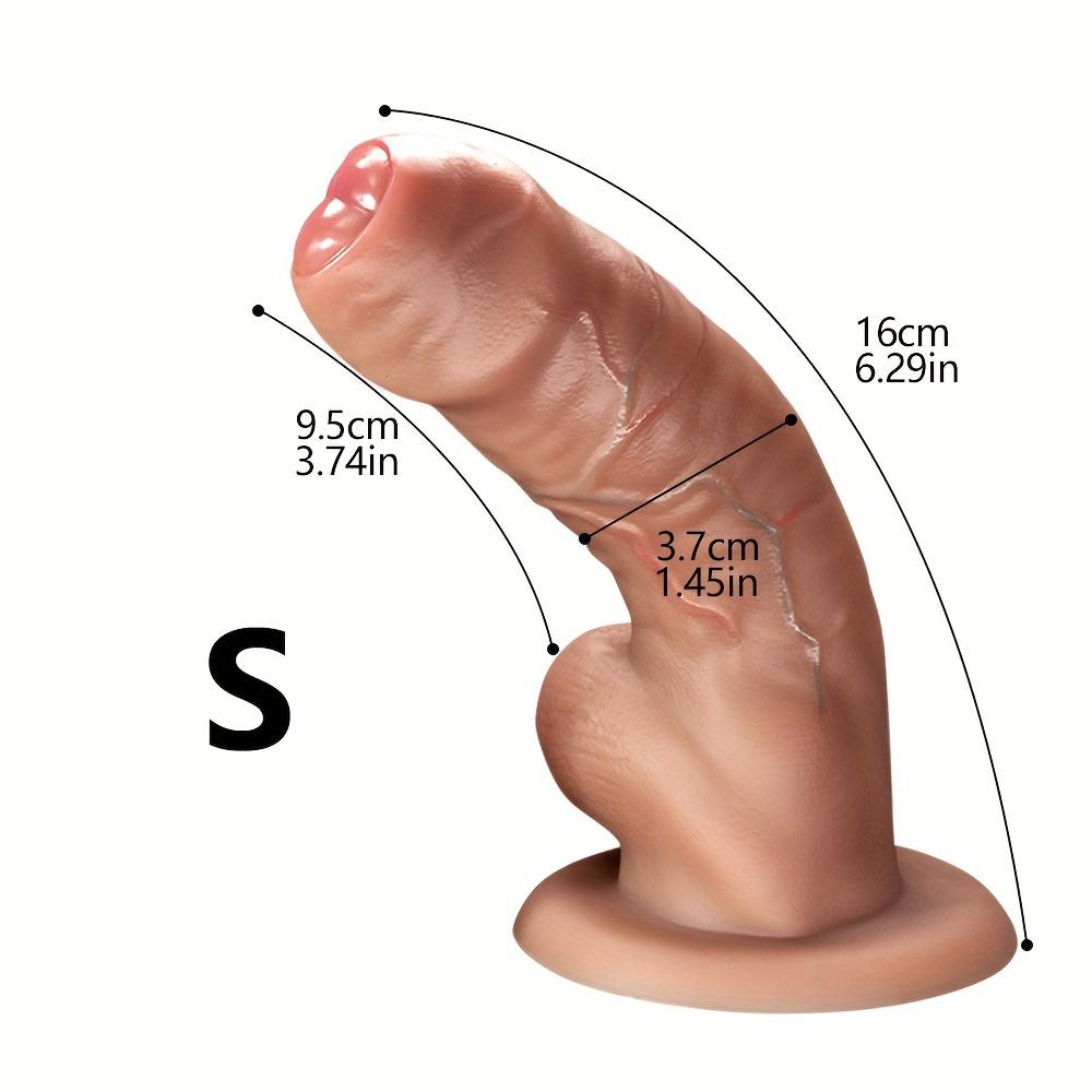 Soft Manual Dildo J Super Soft Thickened Simulation Wrap Leather Female Masturbator, Big Head Simulation Stem Male For Gay