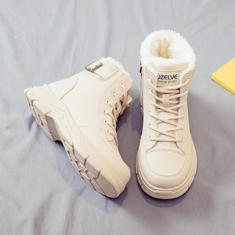 22 Autumn and Winter Large Size Winter New Snow Boots Short Boots Thermal Cotton Shoes Velvet Martin Boots
