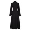 Women's Casual Loose Long Shirt Long Sleeved Long Sleeved Solid Color Shirt Dress