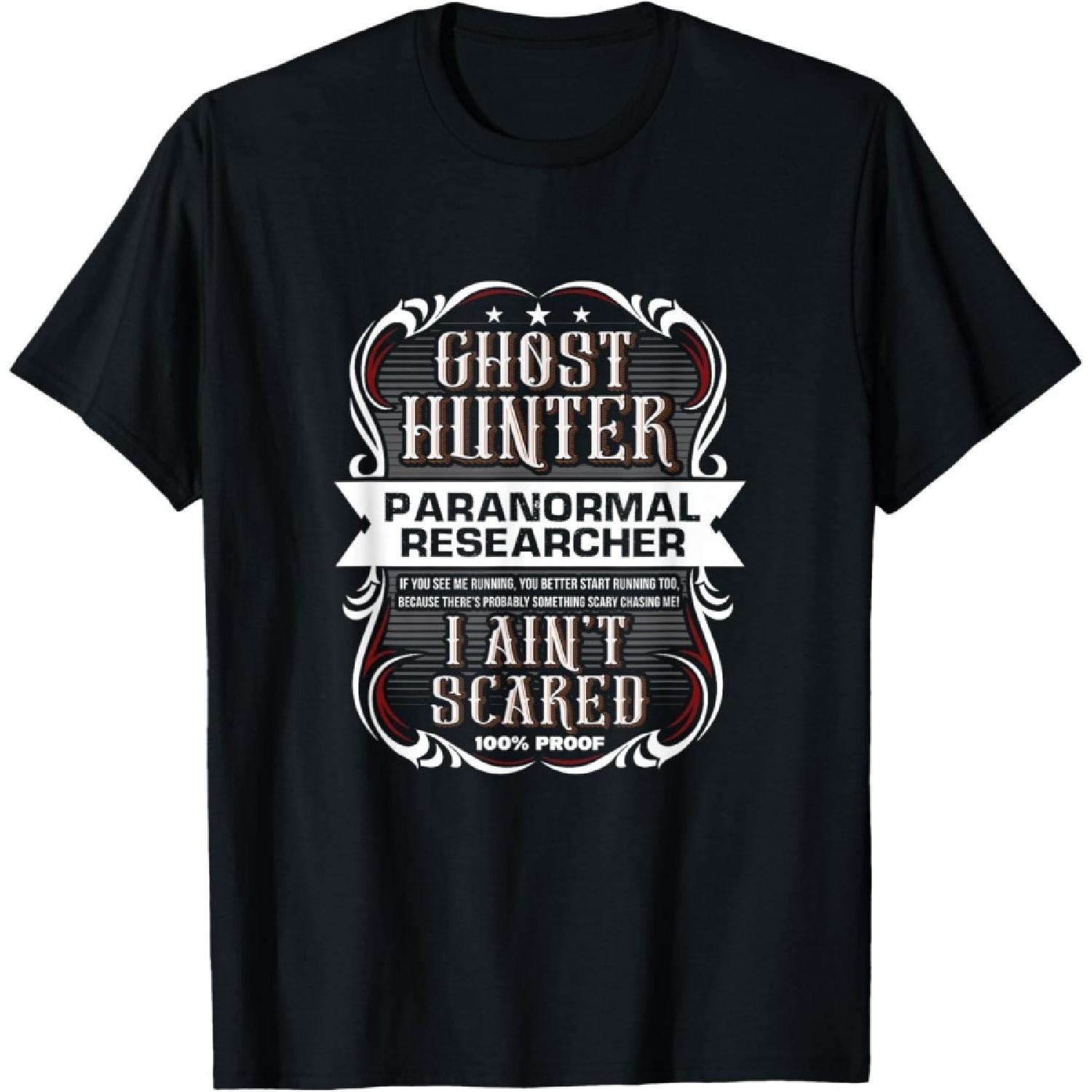 Ghost Hunter Paranormal Researcher Ghost Hunting T-Shirt S