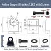 0.6KG-40KG Magnetic Powder Brake and Clutch Bracket, Single/Double Axis