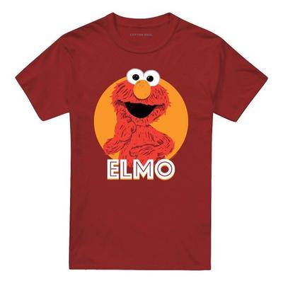 Sesame Street Unisex Adult Elmo Scribble T-Shirt