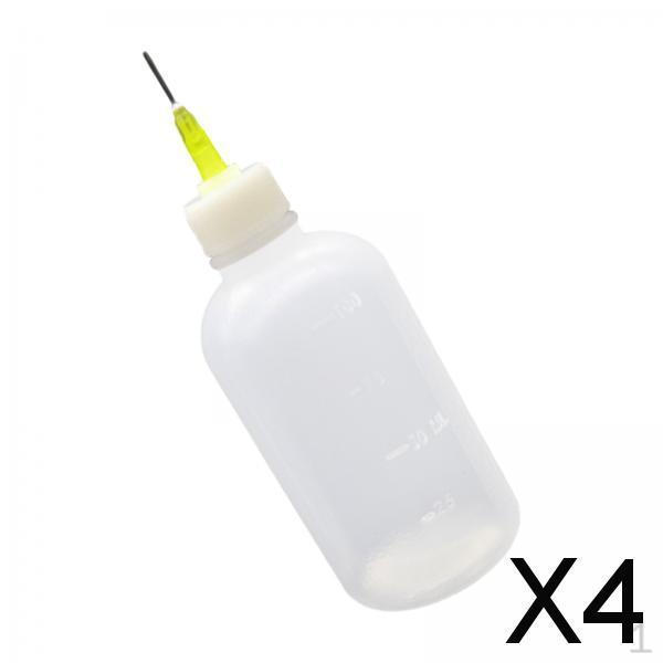 4x 2Pcs Industrial Dispensing Bottles, Washing Water Flux Alcohol Bottles