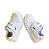 Spring 2026 Kids' Casual Velcro Shoes - Versatile White Sneakers for Boys and Girls
